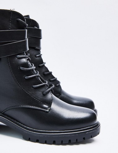 BOTÍN MILITAR EFECTO PIEL BOTÍN MILITAR EFECTO PIEL