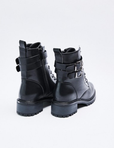 BOTÍN MILITAR EFECTO PIEL BOTÍN MILITAR EFECTO PIEL