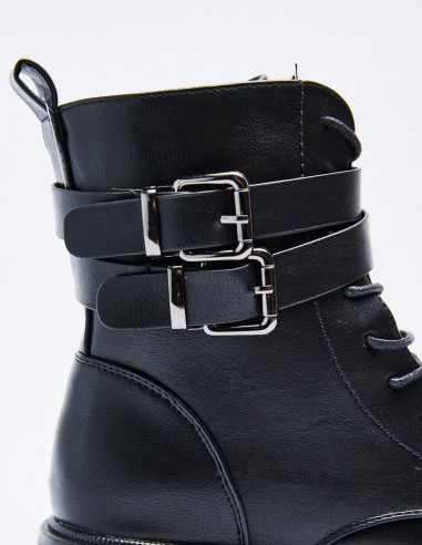 BOTÍN MILITAR EFECTO PIEL BOTÍN MILITAR EFECTO PIEL