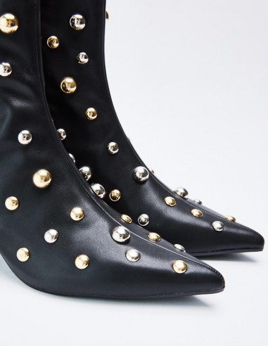 BOTÍN TACÓN EFECTO PIEL