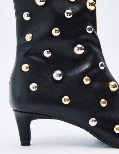 BOTÍN TACÓN EFECTO PIEL