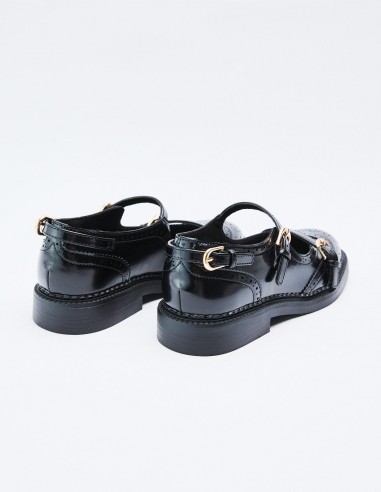 ZAPATO PLANO EFECTO BRILLANTE