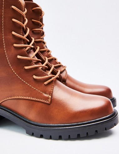 BOTÍN MILITAR EFECTO PIEL BOTÍN MILITAR EFECTO PIEL