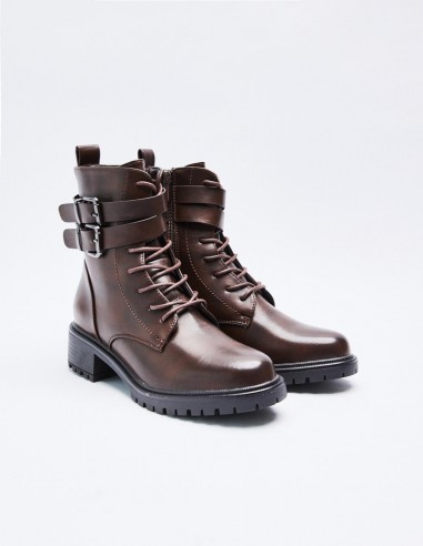 BOTÍN MILITAR EFECTO PIEL BOTÍN MILITAR EFECTO PIEL