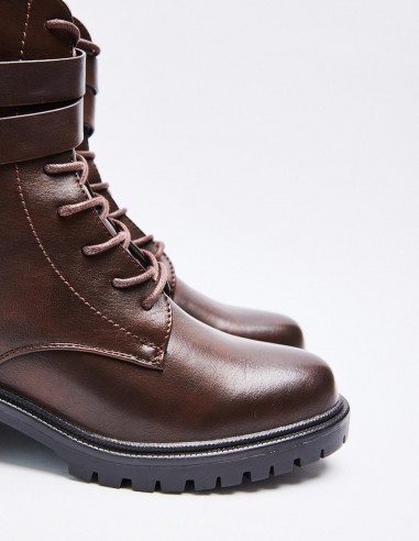 BOTÍN MILITAR EFECTO PIEL BOTÍN MILITAR EFECTO PIEL