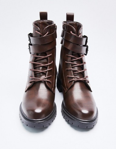 BOTÍN MILITAR EFECTO PIEL BOTÍN MILITAR EFECTO PIEL