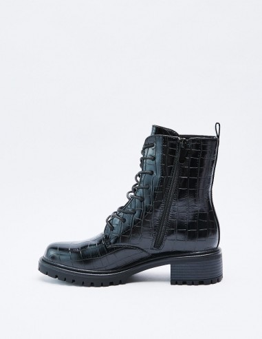 BOTÍN MILITAR EFECTO COCODRILO BOTÍN MILITAR EFECTO COCODRILO