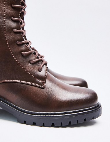 BOTÍN MILITAR EFECTO PIEL BOTÍN MILITAR EFECTO PIEL