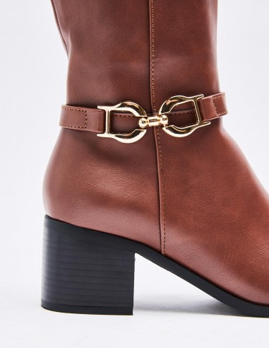 BOTA TACÓN  HÍPICA HEBILLA BOTA TACÓN  HÍPICA HEBILLA