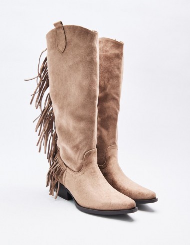 BOTA TACÓN EFECTO SERRAJE BOTA TACÓN EFECTO SERRAJE