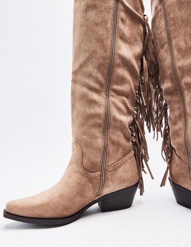 BOTA TACÓN EFECTO SERRAJE BOTA TACÓN EFECTO SERRAJE