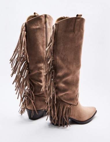 BOTA TACÓN EFECTO SERRAJE BOTA TACÓN EFECTO SERRAJE