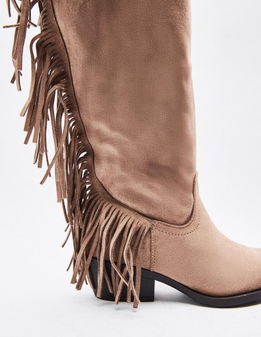 BOTA TACÓN EFECTO SERRAJE BOTA TACÓN EFECTO SERRAJE