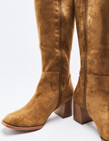 BOTA TACÓN EFECTO SERRAJE BOTA TACÓN EFECTO SERRAJE