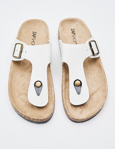 SANDALIA CHANCLA EFECTO PIEL