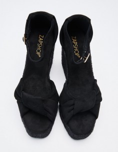 SANDALIA CUÑA EFECTO SERRAJE 2