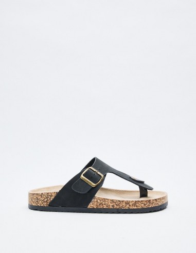 SANDALIA CHANCLA EFECTO PIEL