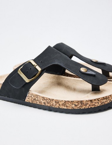 SANDALIA CHANCLA EFECTO PIEL