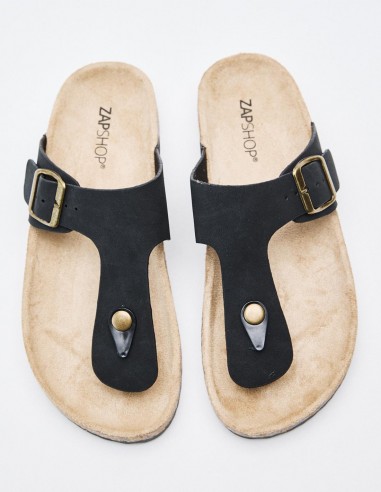 SANDALIA CHANCLA EFECTO PIEL