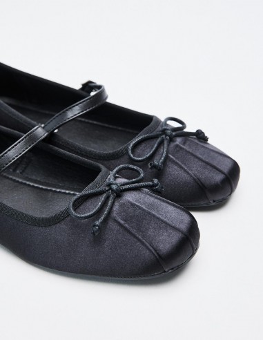 BAILARINA PLANA EFECTO RASO