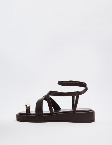 SANDALIA EFECTO PIEL