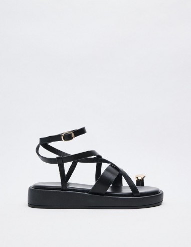 SANDALIA  EFECTO PIEL