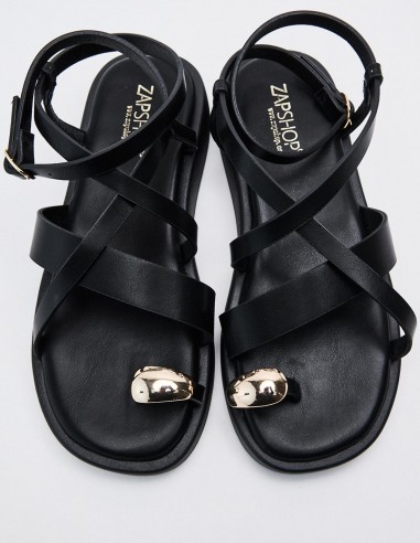 SANDALIA  EFECTO PIEL