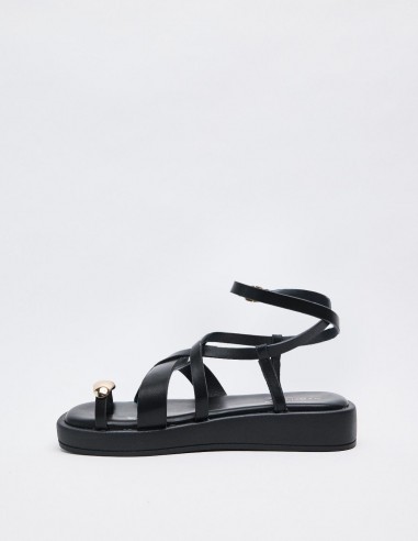 SANDALIA  EFECTO PIEL