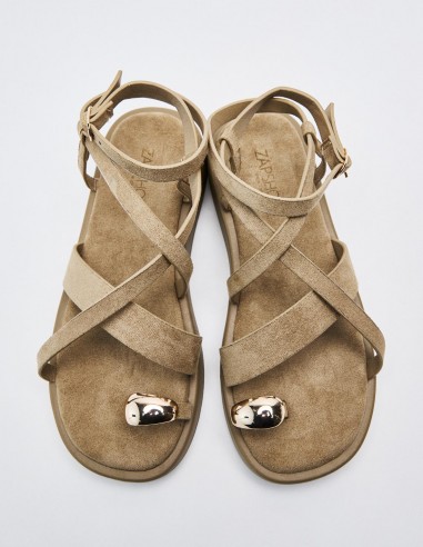 SANDALIA EFECTO SERRAJE