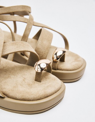 SANDALIA EFECTO SERRAJE