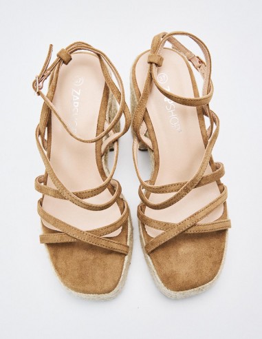 SANDALIA TACÓN YUTE