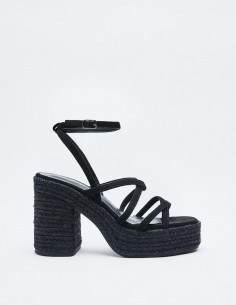 SANDALIA TACÓN YUTE