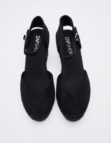 ZAPATO CUÑA EFECTO SERRAJE