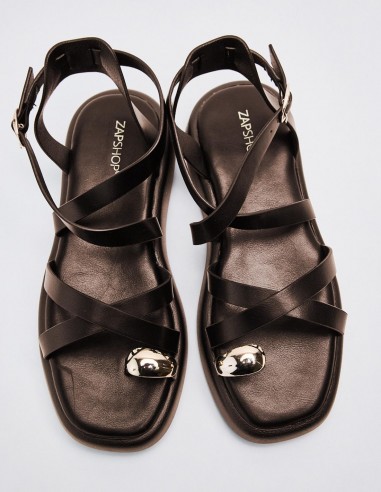 SANDALIA EFECTO PIEL