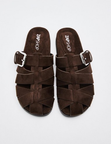 SANDALIA CANGREJERA EFECTO SERRAJE