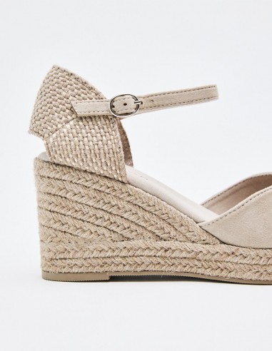 ZAPATO CUÑA  EFECTO SERRAJE