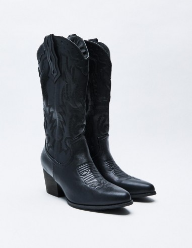 BOTA COWBOY EFECTO PIEL