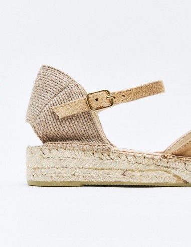 ALPARGATA PLANA EFECTO SERRAJE