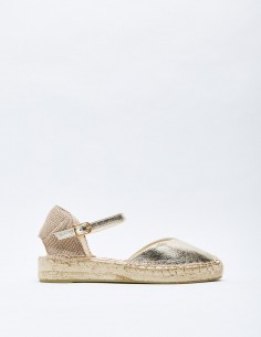 ALPARGATA PLANA METALIZADA