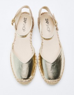 ALPARGATA PLANA METALIZADA 2