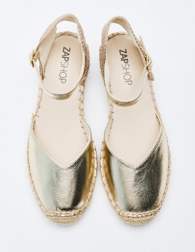 ALPARGATA PLANA METALIZADA