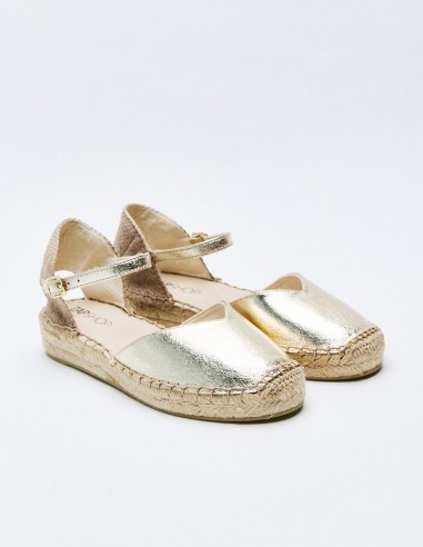 ALPARGATA PLANA METALIZADA