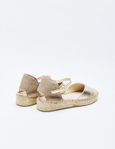 ALPARGATA PLANA METALIZADA