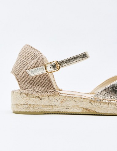 ALPARGATA PLANA METALIZADA