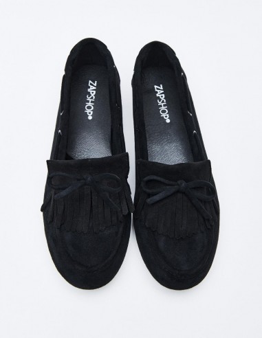 MOCASÍN EFECTO SERRAJE  FLECOS