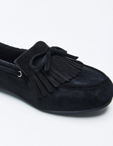MOCASÍN EFECTO SERRAJE  FLECOS
