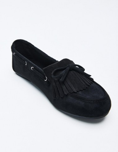 MOCASÍN EFECTO SERRAJE  FLECOS