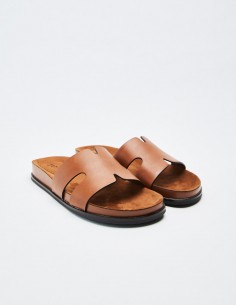 SANDALIA PLANA EFECTO PIEL 2