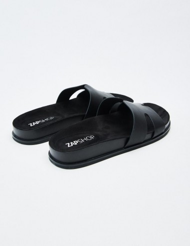 SANDALIA PLANA EFECTO PIEL