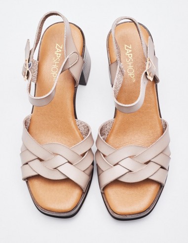 SANDALIA TACÓN ANCHO